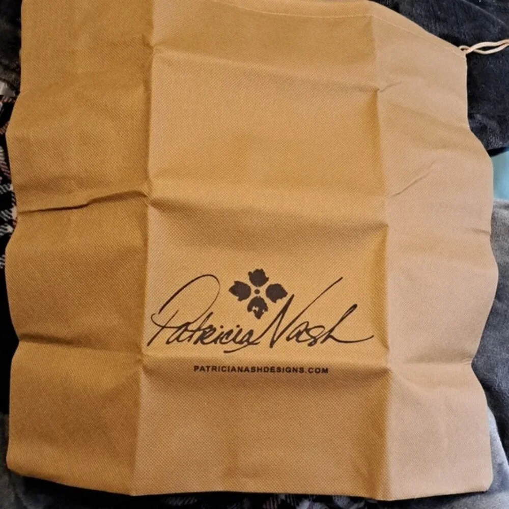 Hand Painted Floral Leather Bag Purse Vintage Zip Top Satchel - Picture 16 of 16